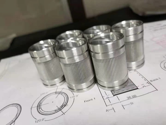 Peças de alumínio anodizado mate 6061 usinadas cnc para dispositivos médicos