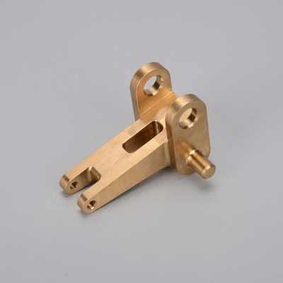CNC de cobre de bronze do conector do eixo do suporte que faz à máquina as peças feitas à máquina 20-30 grupos